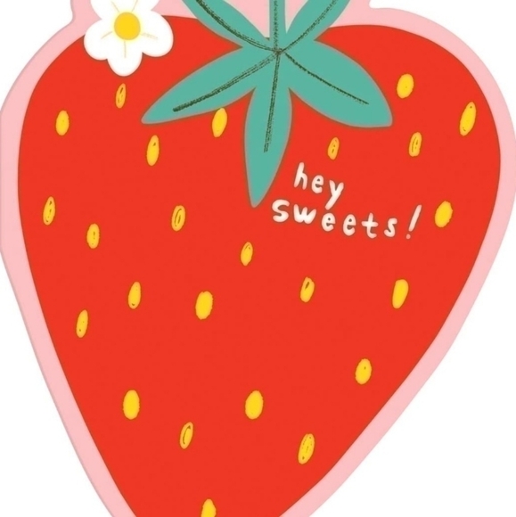 Carolyn Suzuki "Hey Love" 12  Die-Cut Shaped Notecards w/ Stickers NIB - Picture 7 of 10